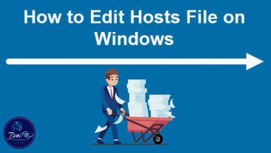 ویرایش فایل hosts